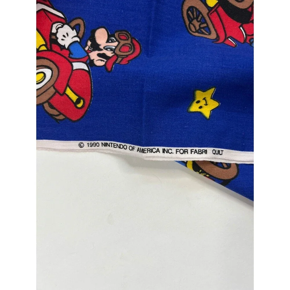 Nintendo Mario World Video Game Fabric 75 x 44 Sewing Quilting